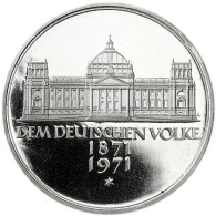 Deutschland 5 DM Silber 1971 PP 100. Jahre Reichsgründung in Münzkapsel
