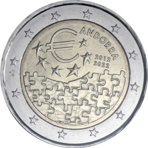 Andorra-2euro-2022-Stgl-Währungsvereinbarung EU-Coincard-RS