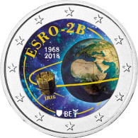 Belgien 2 Euro 2018 bfr. Forschungssatellit ESRO-2B in Farbe