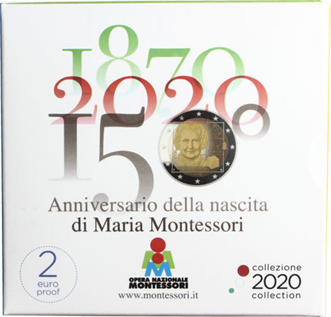 Italien-2-Euro-Maria-Montessori-PP-I