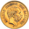 J. 260 Sachen 5 Goldmark 1877 aus dem Königreich Sachsen mit dem Motiv von  Albert