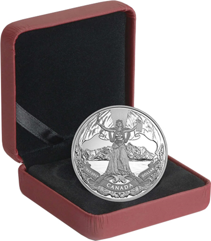 Kanada-1Dollar-2017-AgPP-Konförderation-RS