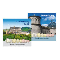 Luxemburg Euro Kursmünzensatz Sonderedition 3,88 Euro 2017 2018 