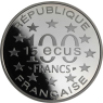 Frankreich-100 Francs 15 Ecus-1993-AGpp-Brandenburger Tor-VS