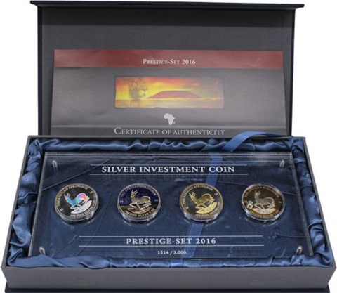 Gabun-4x1000Francs-2016-AG-Springbock-PrestigeSet2016-Etui