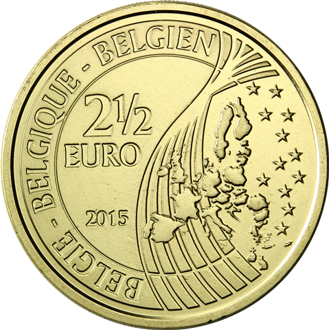 Belgien 2,5 Euro 2015 Schlacht bei Waterloo Stgl. 1
