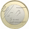 Slowenien 3 Euro 2017 Mai  Deklaration Stgl