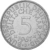 Deutschland 5 DM 1967 Silberadler Mzz. J