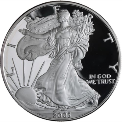 USA-1 Dollar-2003-AGpp-Silver Eagle-RS