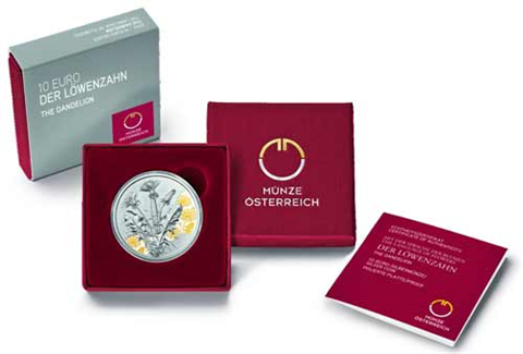 Österreich-10Euro-2022-agPP-Löwenzahn-RS