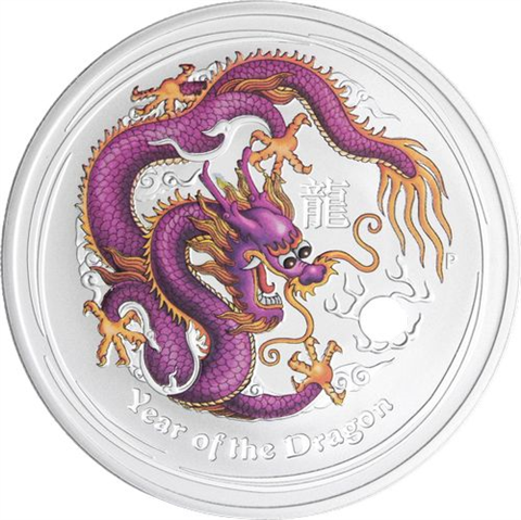 Australien-12x1 Dollar-2012-AGstgl-Drache-VS