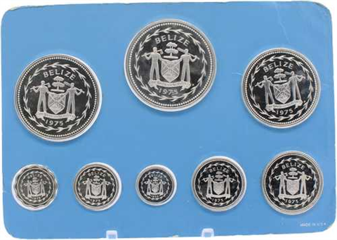 Belize-16,91 Dollar-1975-PP-KMS-Etui