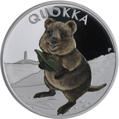 Australien-1 Dollar-2021-AGpp-Quokka-Farbe-RS