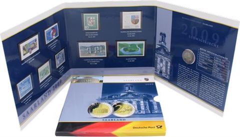 Deutschland-2Euro-Briefmarken-2009-Ludwigskirche-Folder