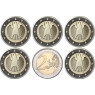 Deutschland 2 Euro Kursmünzen 2010 mit dem Bundesadler