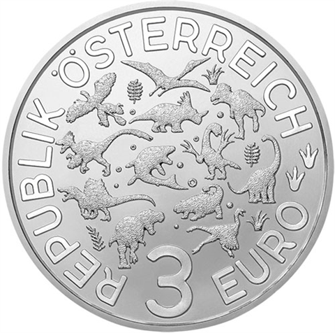 Österreich-3Euro-2020-Mosasaurus-RS