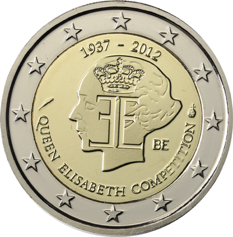 Belgien 2 Euro 2012 Queen Elisabeth Musikwettbewerb -I