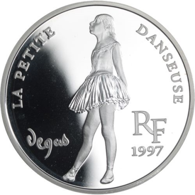 Frankreich-1,5 Euro 10 Francs-1997-AGpp-La Petite Danseuse-RS