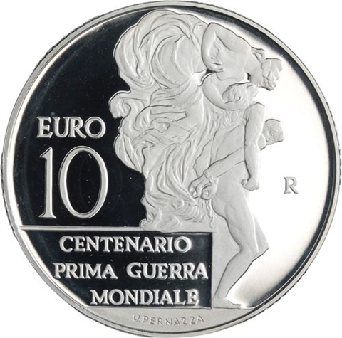 Italien-10 Euro-2015-AGpp-Centenario Prima Guerra-RS