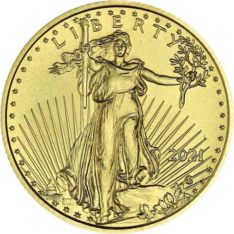 USA 10 Dollar 2021 viertel Unze Gold I_shop Typ 2