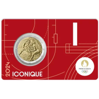 Frankreich-2Euro-2024-Herkules-CoinCard-Rot-Ikonisch-RS