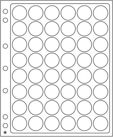 343208 - encap-kunststoffhuellen-fuer-48-muenzen-mit-einem-durchmesser-zwischen-22-und-23-mm-2er-pa