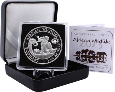 Somalia-1Unze-2023-Elephant-AGpl-Etui