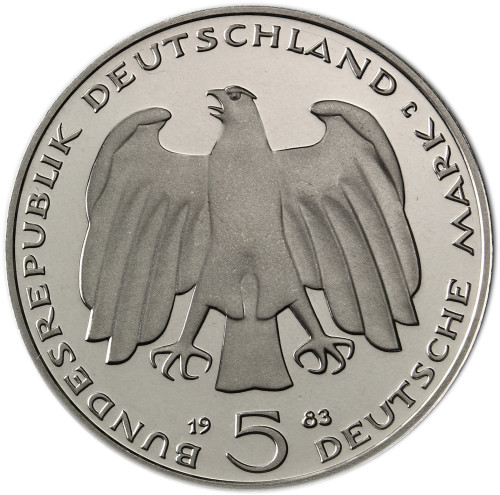 Deutschland 5 DM 1983 Stgl. Karl Marx