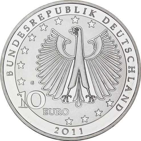 BRD 10 Euro Silber 2011 Gedenkmünze Franz Liszt