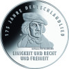 BRD 20 Euro 2016 Silber PP Deutschlandlied im original Folder