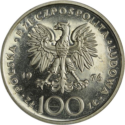 Polen-100 Zlotych-1976-AGpp-Kazimierz Pulaski-RS