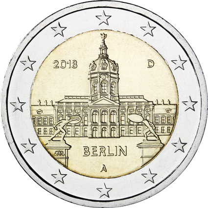 Deutschland-2Euro-2018bfr-Charlottenburg-Münzzeichen-A-RS