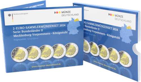 Deutschland-5x2Euro-2024-PP-Königsstuhl-Folder