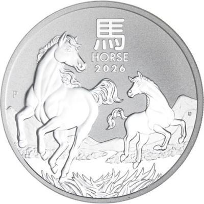 Australien-1 Dollar-2026-AGstgl-Pferd-RS