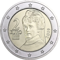  Österreich 2 Euro Kursmünze 2019  Berta von Suttner