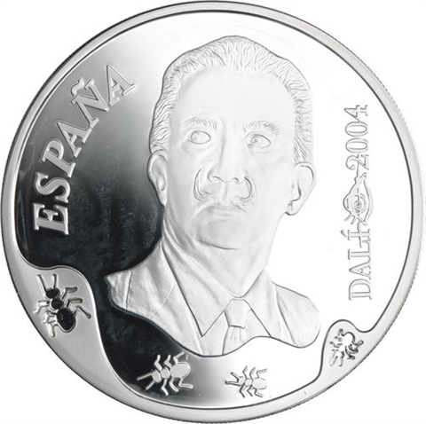 Spanien-50 Euro+3x10 Euro-2004-AGpp-Dali-Etuis
