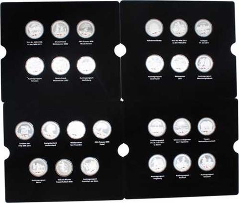 Deutschland-24xmedaille1x10 euro-2010-2011-PP-Frauen WM-Etuis