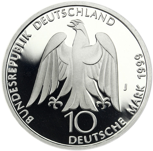 Deutschland 10 DM Silber 1999 PP Johann Wolfgang von Goethe Mzz. unserer Wahl