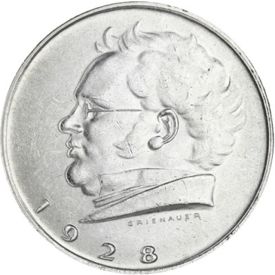 Österreich 2 Schilling Silber 1928 Schubert