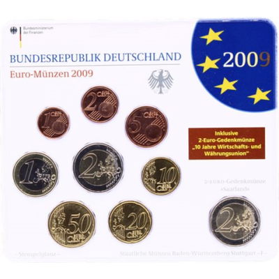 Deutschland-5,88 Euro-2009-Stgl-Kurs-MzzF-RS