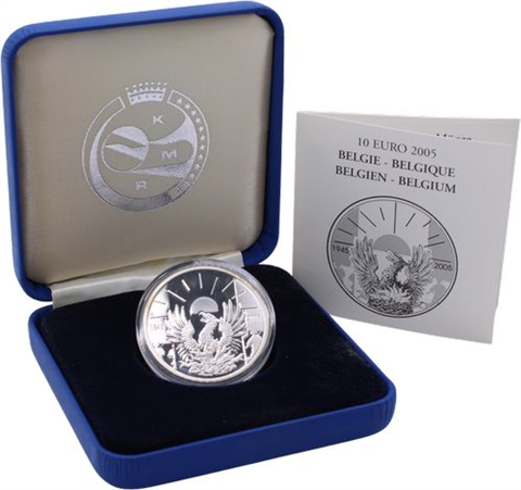 Belgien-10 Euro-2005-AGpp-Ende des zweiten Weltkriegs-RS