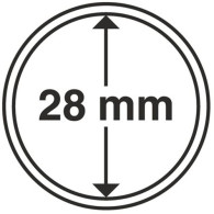 312236 - 10 Münzkapseln mit Innendurchmesser 28 mm