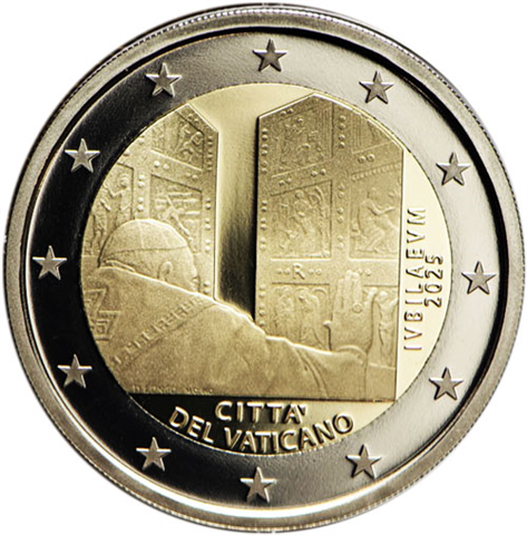 Vatikan-2-Euro-2025-PP-Jubiläum-Etui