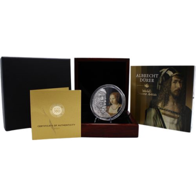 Ghana-Albrecht Dürer-10 Cedis-2021-AG-Etui