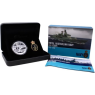 Australien-1 Dollar-2011-AGpp-100Jahre Royal Navy-Etui