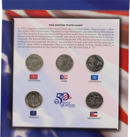 Mix-12x1Euro-5xQuarter Dollar-The 50 State Quarter and Euro Collection-Folder