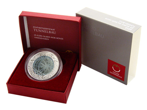 Österreich-25-Euro-2013-Hgh-Silber-Niob---Tunnelbau-I