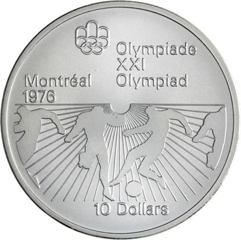 Kanada-14x10+14x5 Dollar-1973-1976-AGstgl-Olymp Montreal 76-Etui