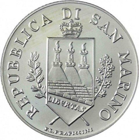 San Marino 5 Euro 2003 Silber 1700 Jahre Republik RS