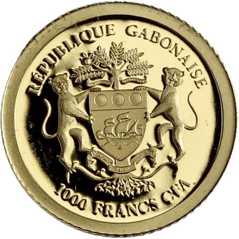 Gabun-7x1000 Francs-2022-AUpp-Rhod-Edition-Etui I